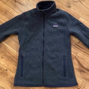 Patagonia Better Sweater Full Zip Fleece Jacket Navy Women S